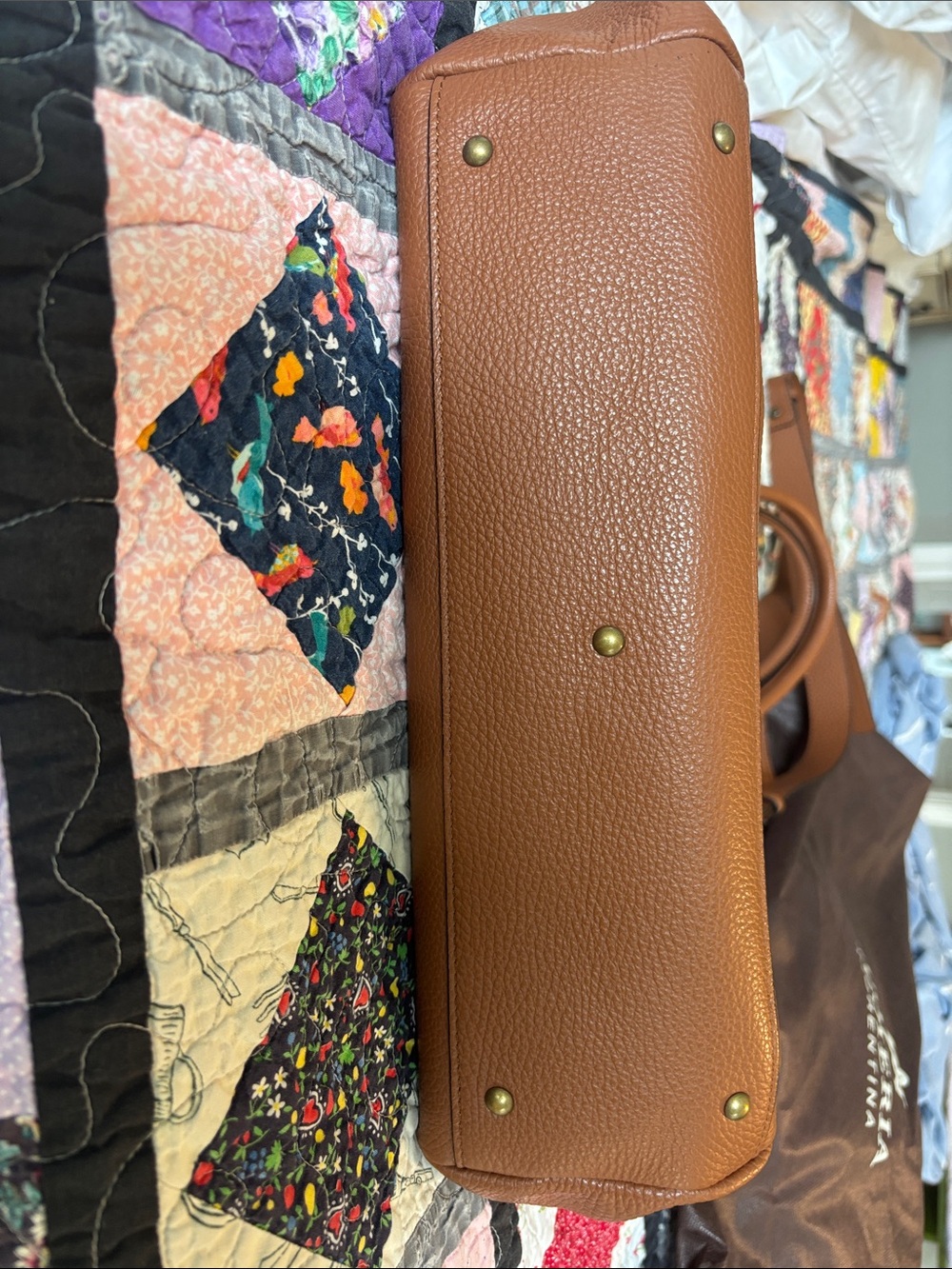 CUOIERIA FIORENTINA Leather Tote in caramel leather - Picture 5 of 14